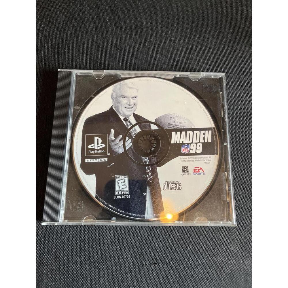 Madden NFL 99 (Sony PlayStation 1, 1998) Game Only No Manual